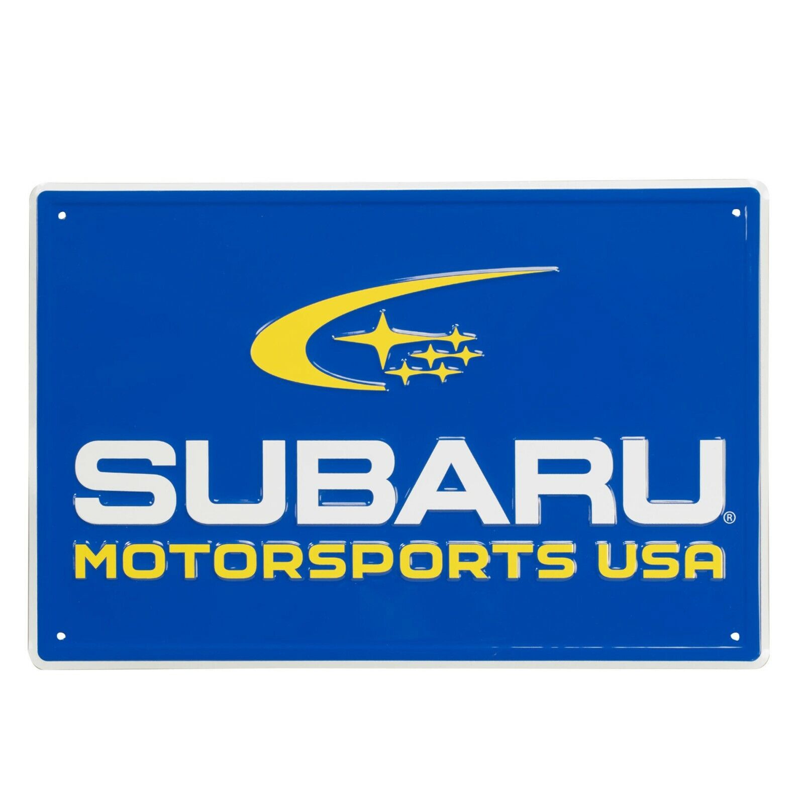 Genuine Subaru Motorsports USA Logo 12 x18 Garage Sign Wrx Sti Rally Impreza