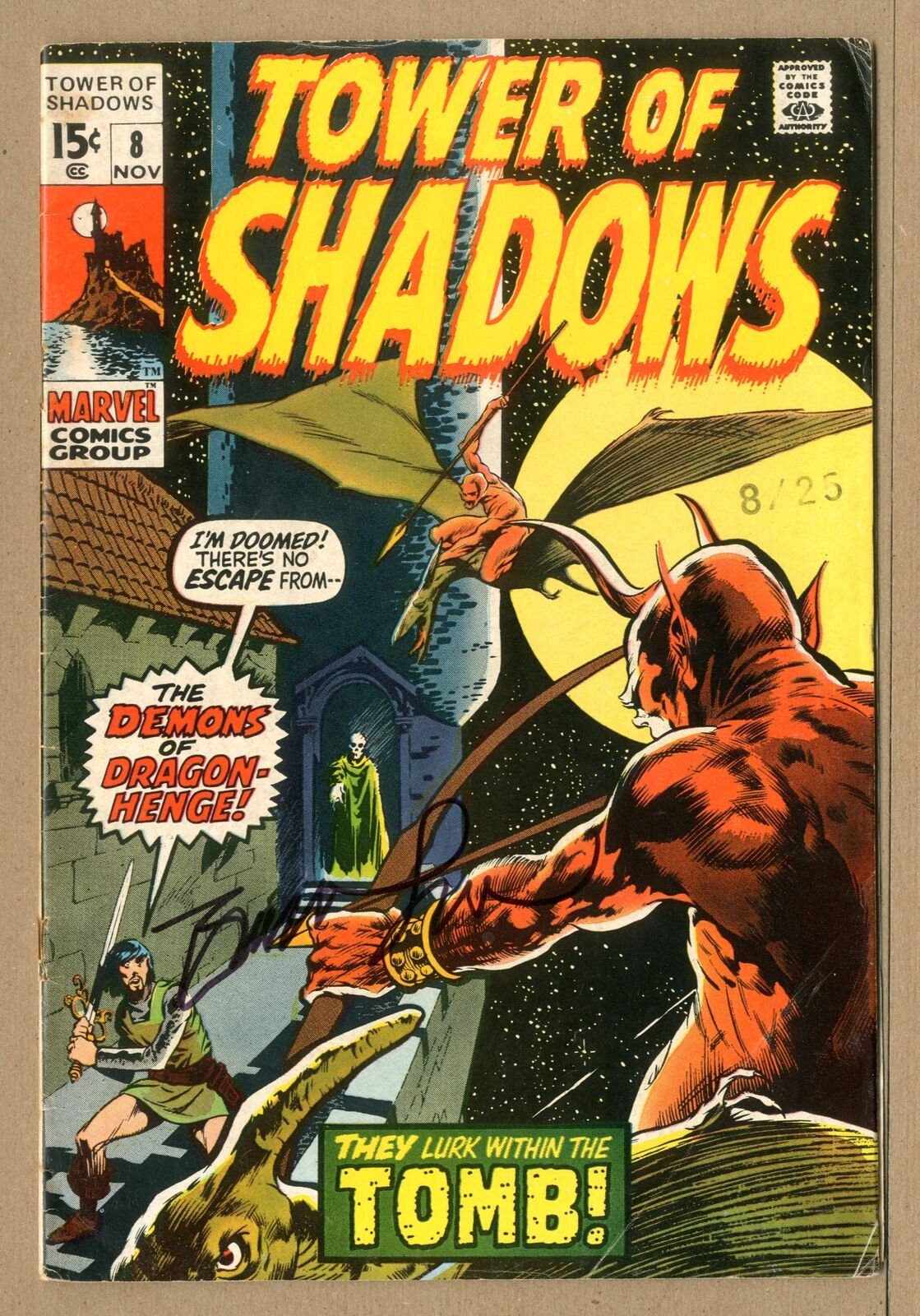 Tower of Shadows #8 VG- 3.5 Signed Bernie Wrightson