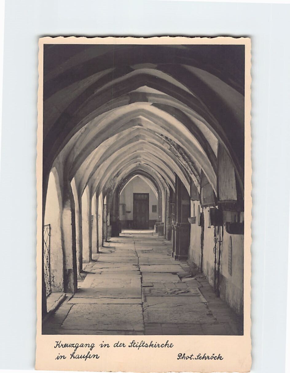 Postcard Cloisters in Stiftskirche Mariae Himmelfahrt Laufen Germany
