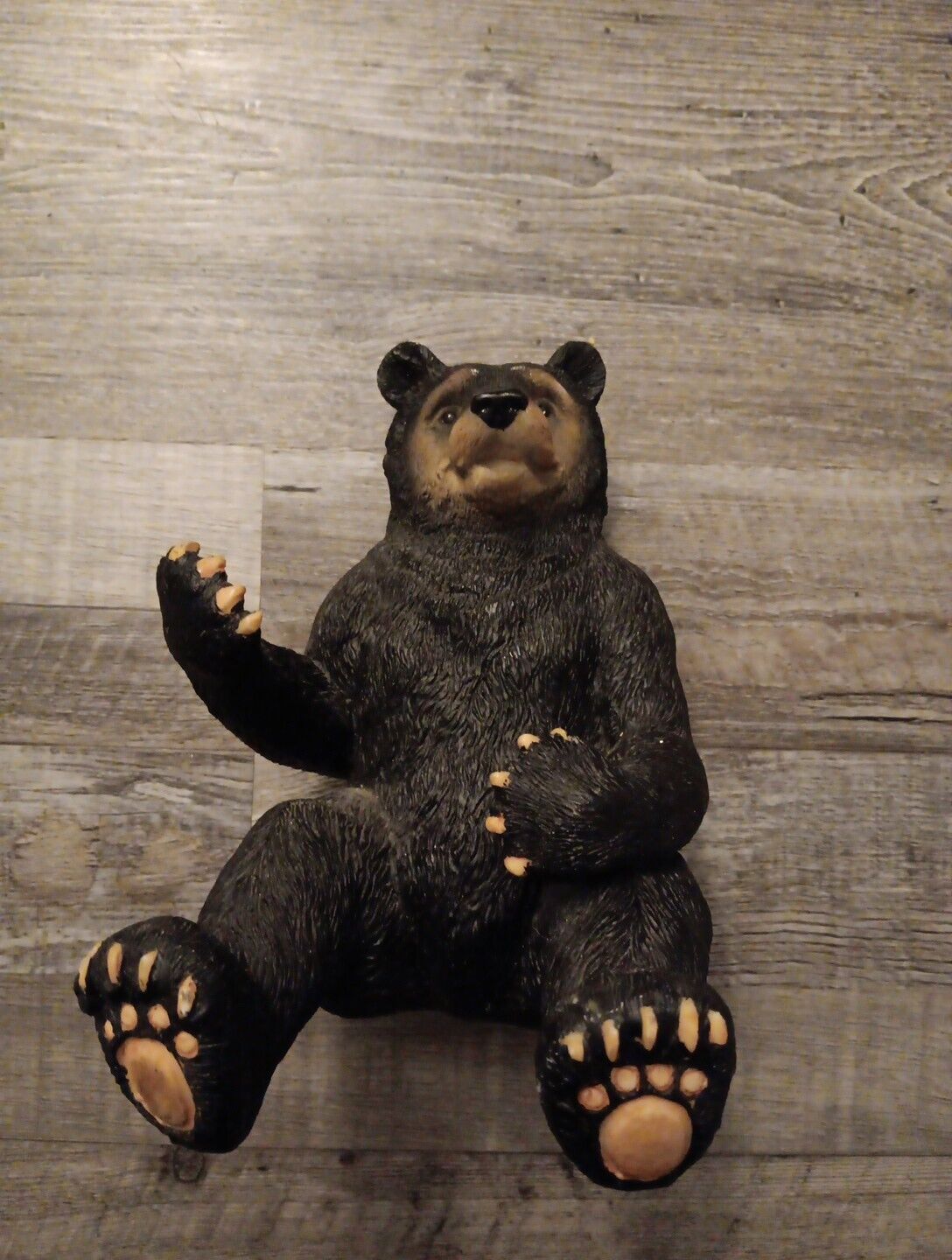Black Bear Sitting Statue Decoration Figurine 7\