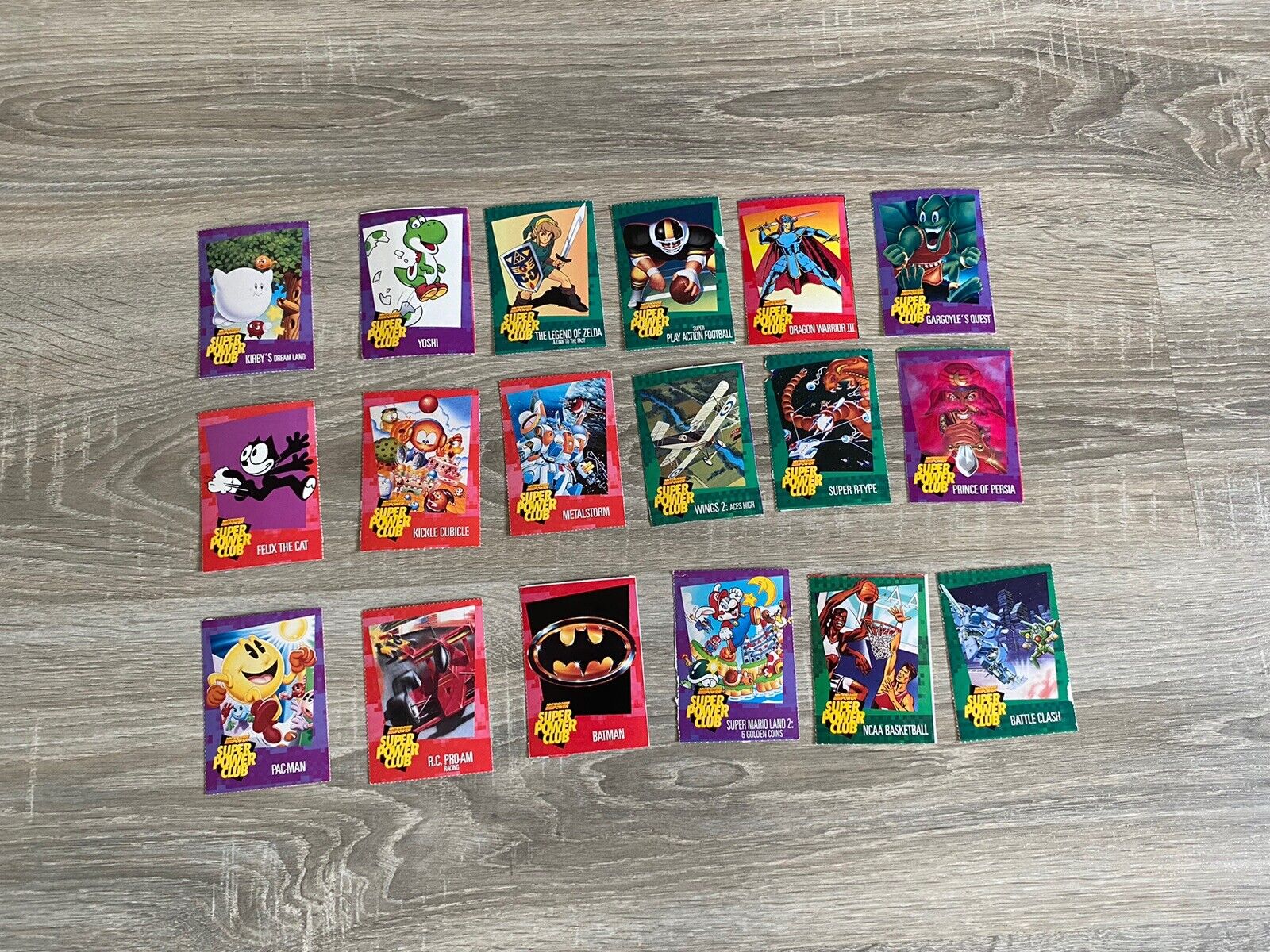 Nintendo Power Club Cards. Lot Of 15 See Pics