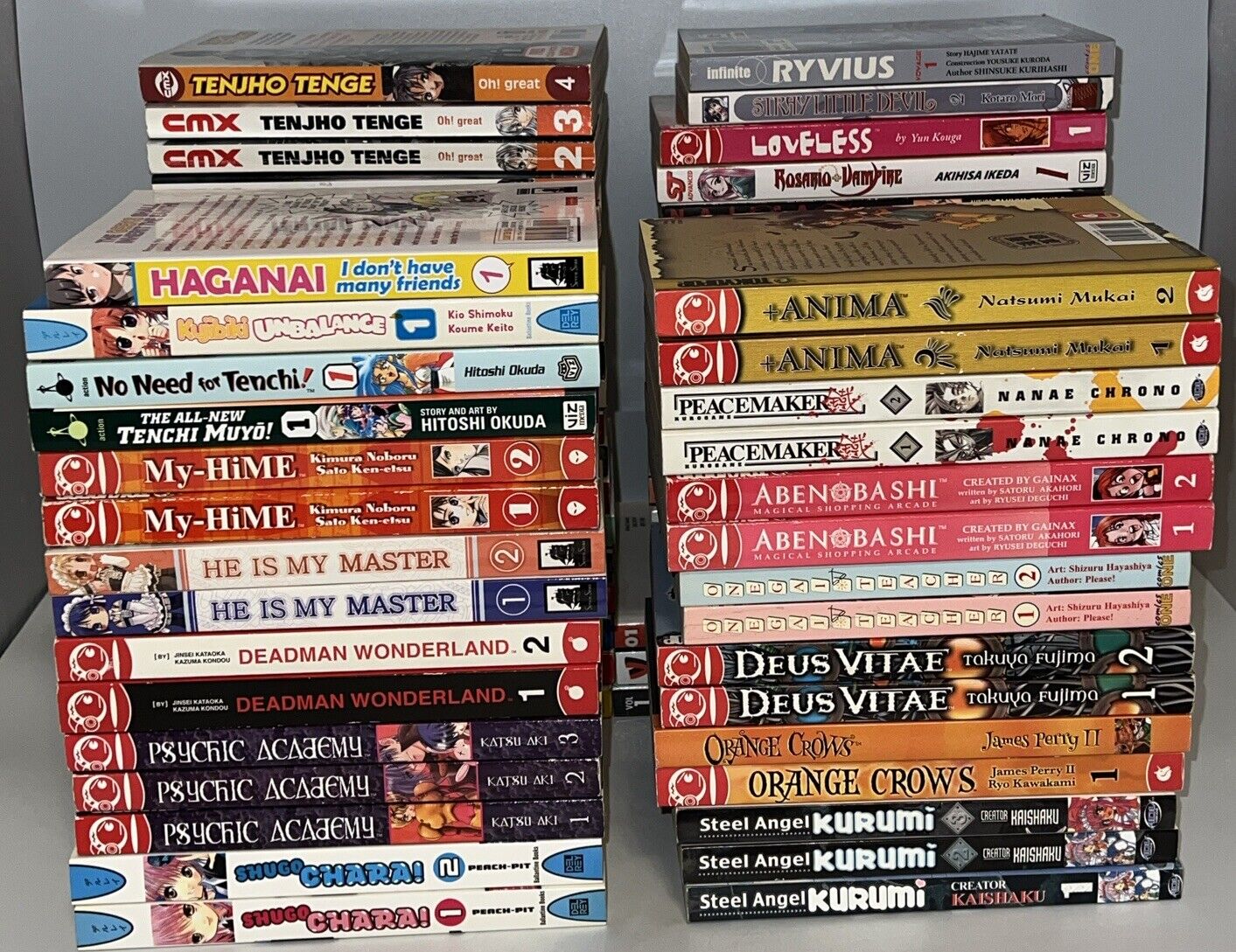 Large Mixed English Manga Lot - 67 Books Total