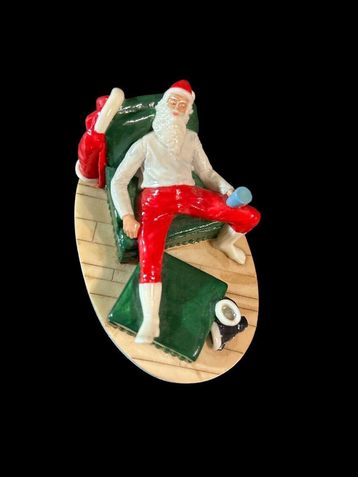 Sebastian Miniature SML - 559 December 26th SIGNED - Santa Relaxing