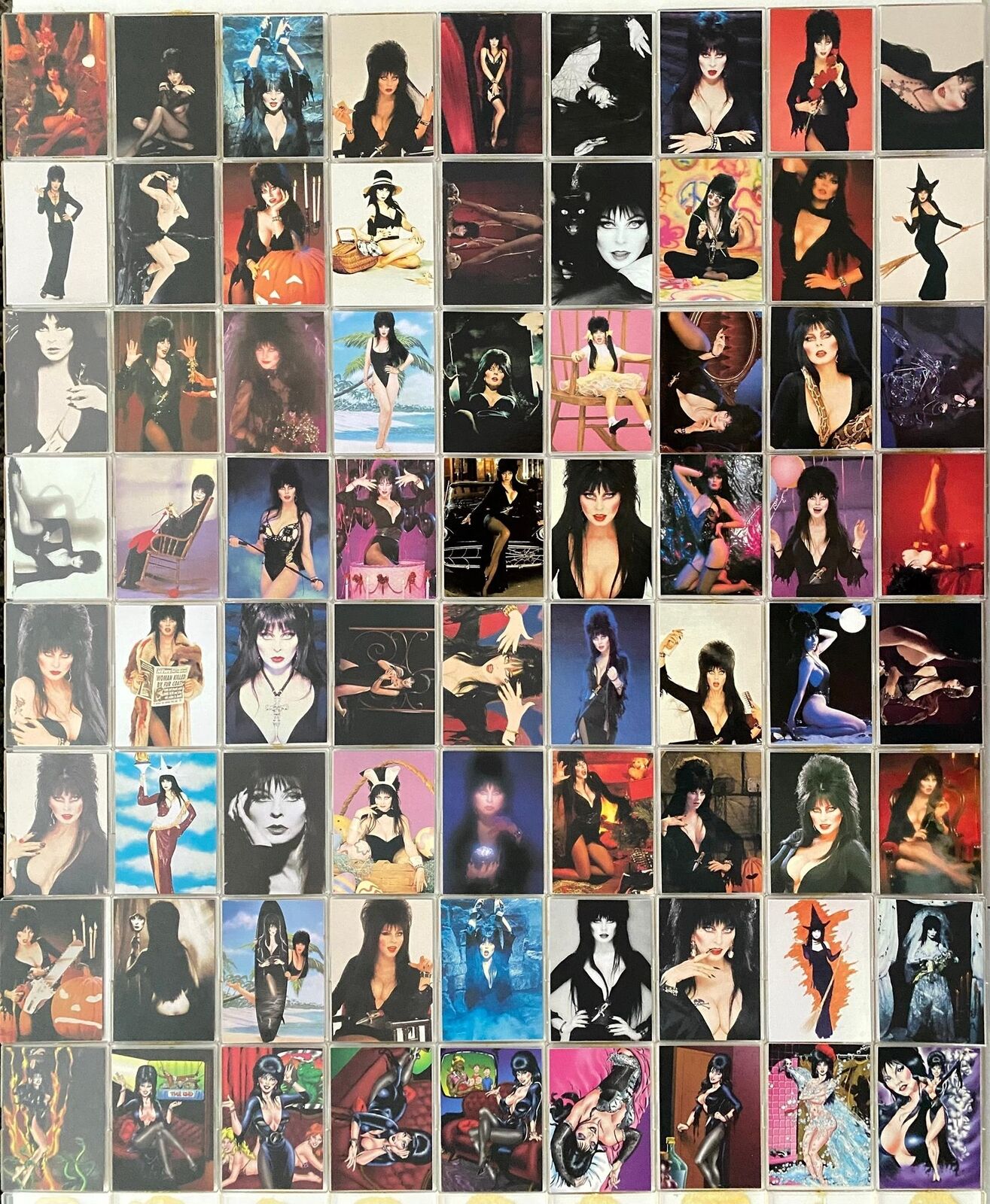1996 Elvira Mistress of the Dark Base Trading Card Set 72 Cards Comic Images