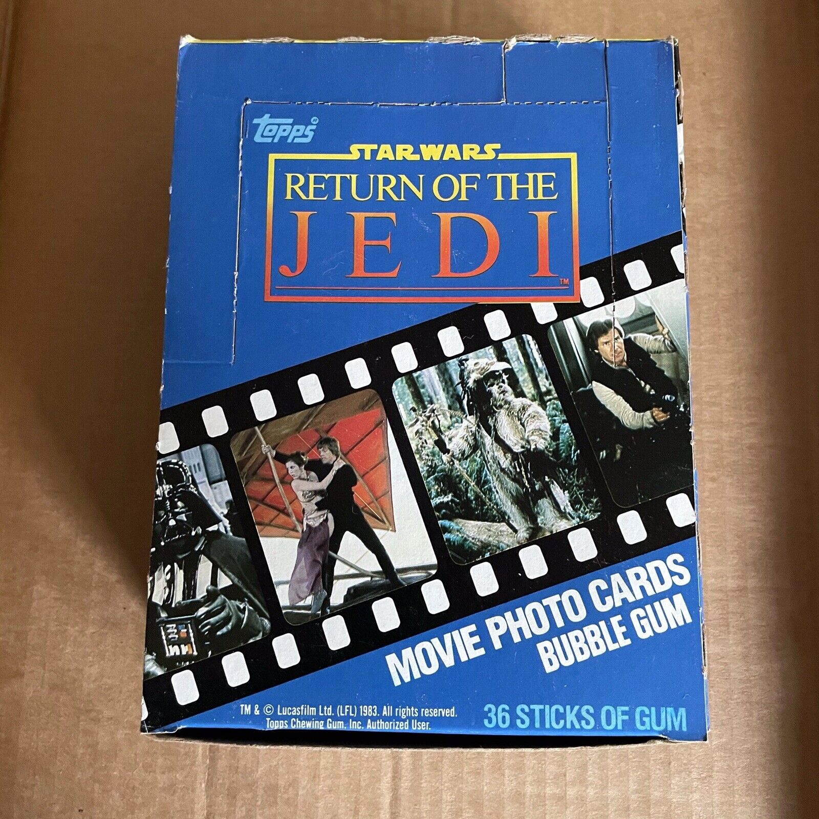 1983 Topps Return Of The Jedi Wax Box (36 Packs)