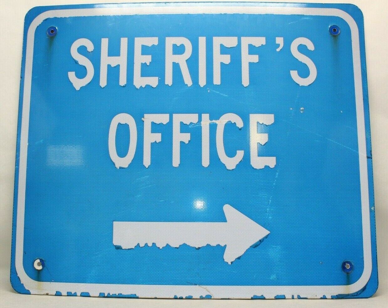  LARGE RETIRED SHERIFF'S OFFICE STREET SIGN