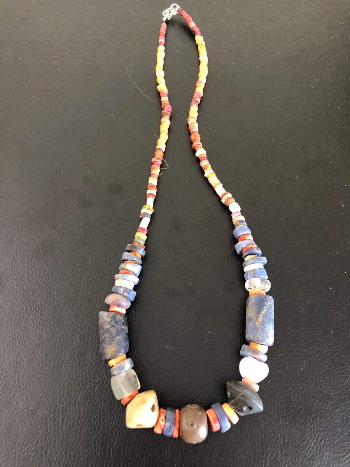 Pre Columbian Chavin/Moche/Chimu Chaquira Beads Necklace Peru Authentic