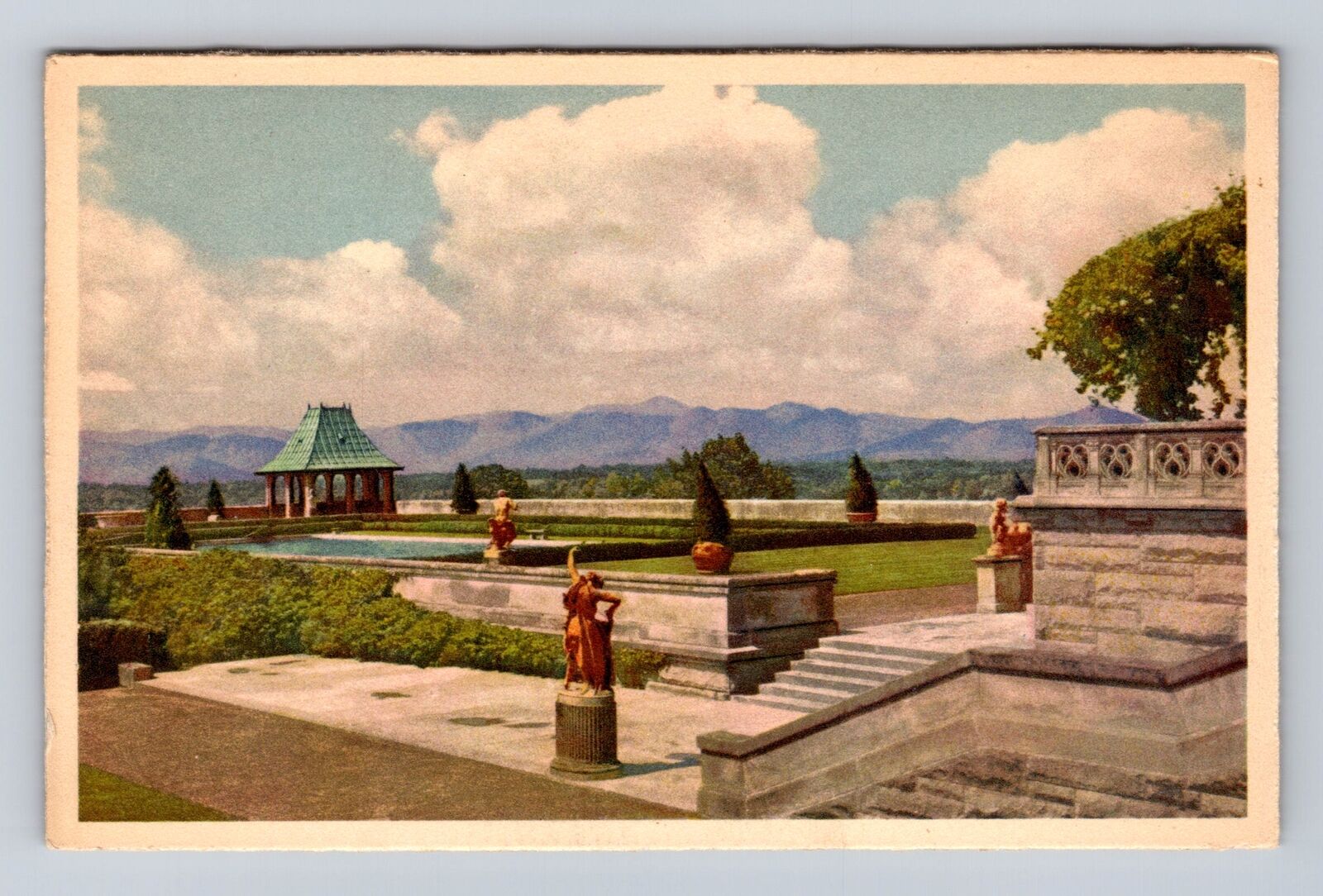 Biltmore NC-North Carolina, Pisgah Range, Biltmore House, Vintage Postcard