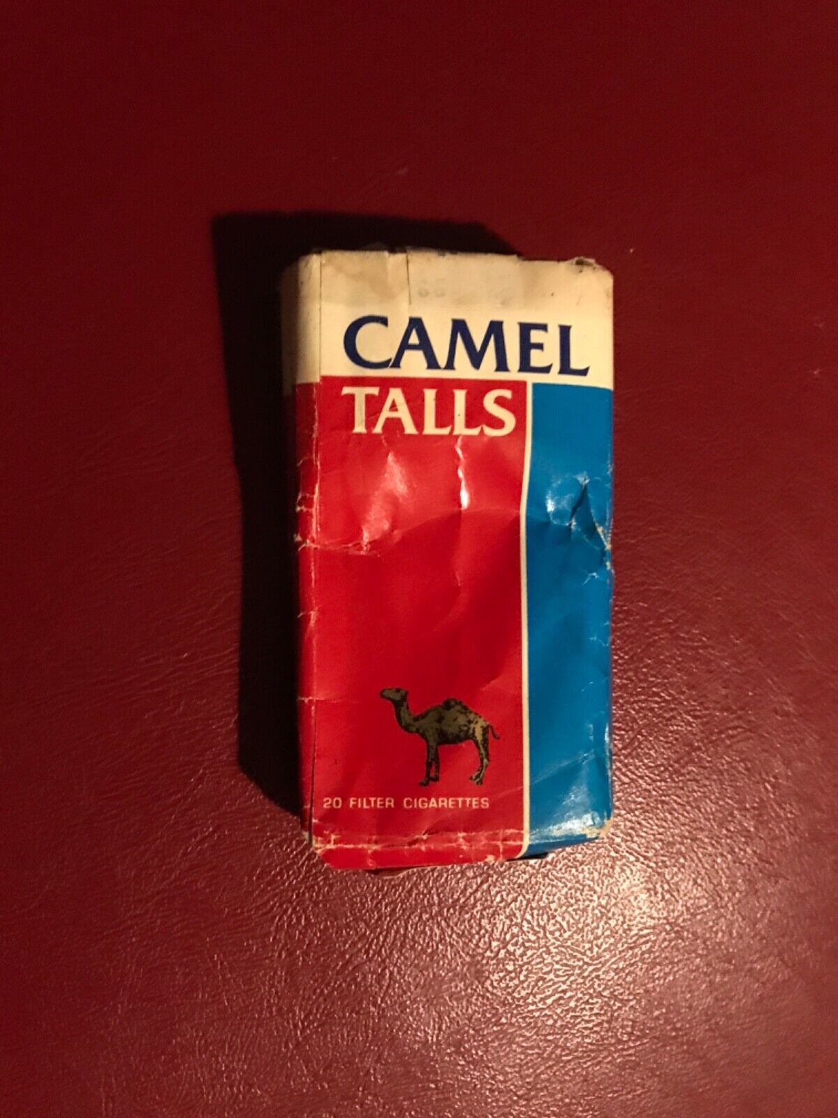 rare vintage empty Camel Talls Cigarette Pack JR Reynolds’s Winston Salem NC