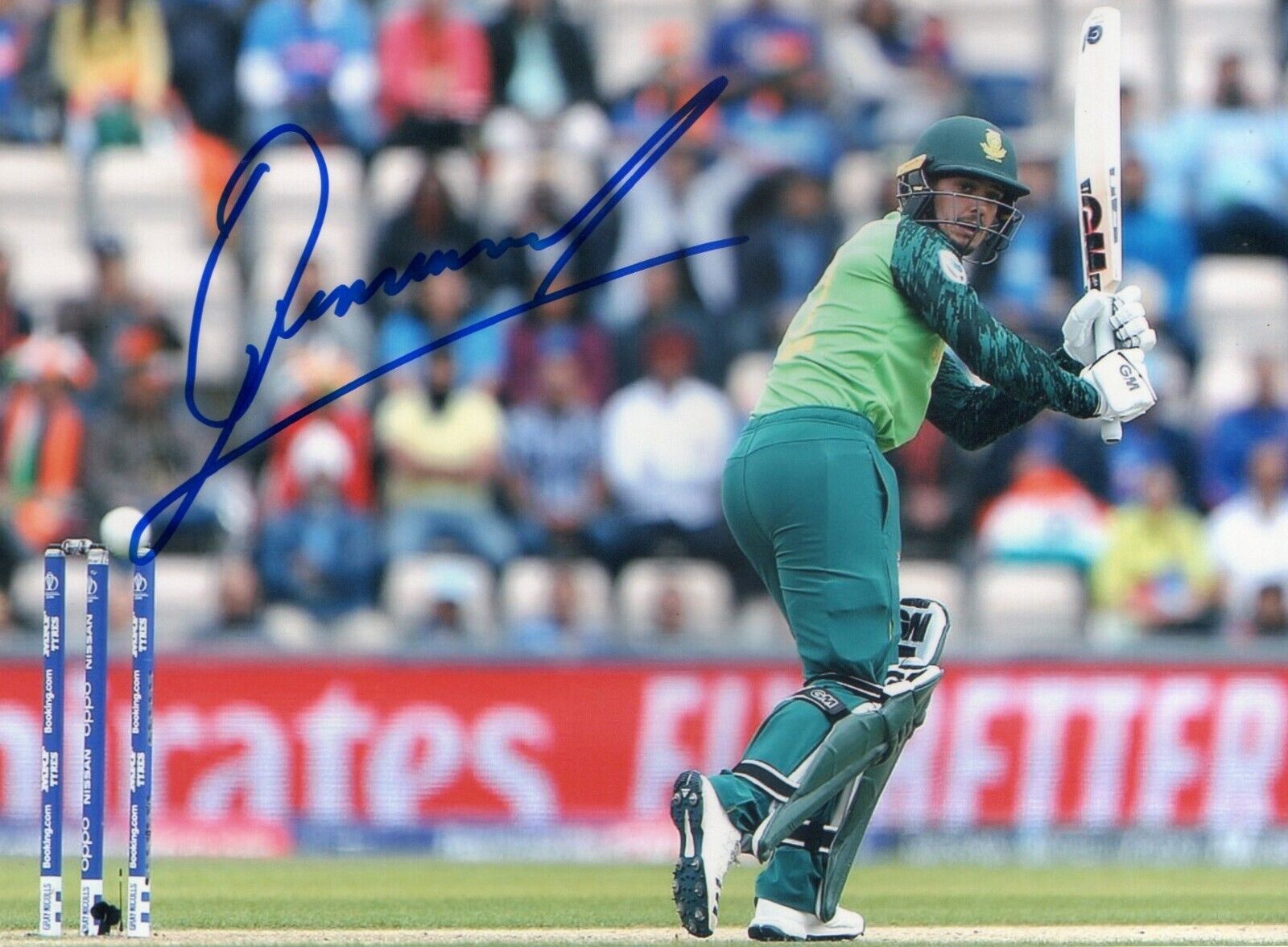 5x7 Original Autographed Photo of South African Cricketer Quinton de Kock