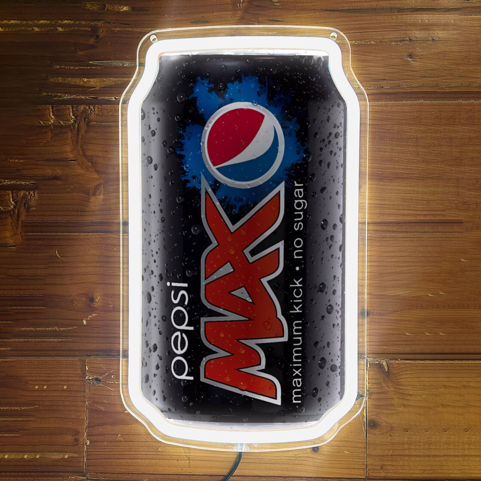 Pepsi Black Can Store Bar Beer Pizza Wall LED Silicone Neon Light Sign 12x7 G1