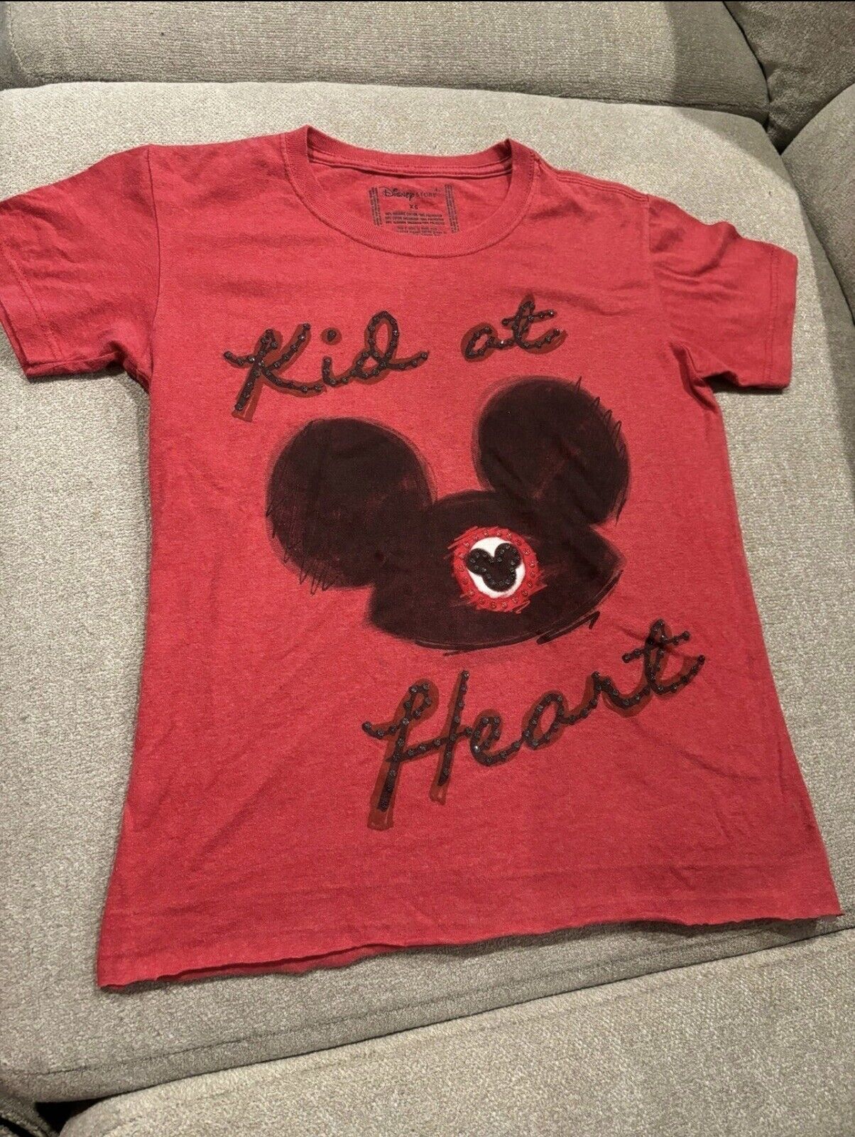 NWOT Disney Store Exclusive Rare Mickey Mouse Ears Red T-Shirt Adult Size XS