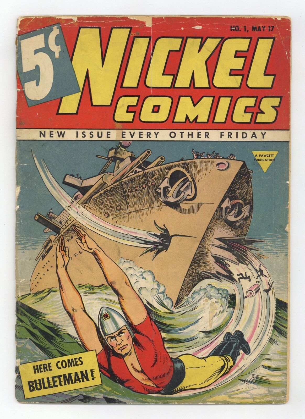 Nickel Comics #1 PR 0.5 RESTORED 1940 1st app. Bulletman