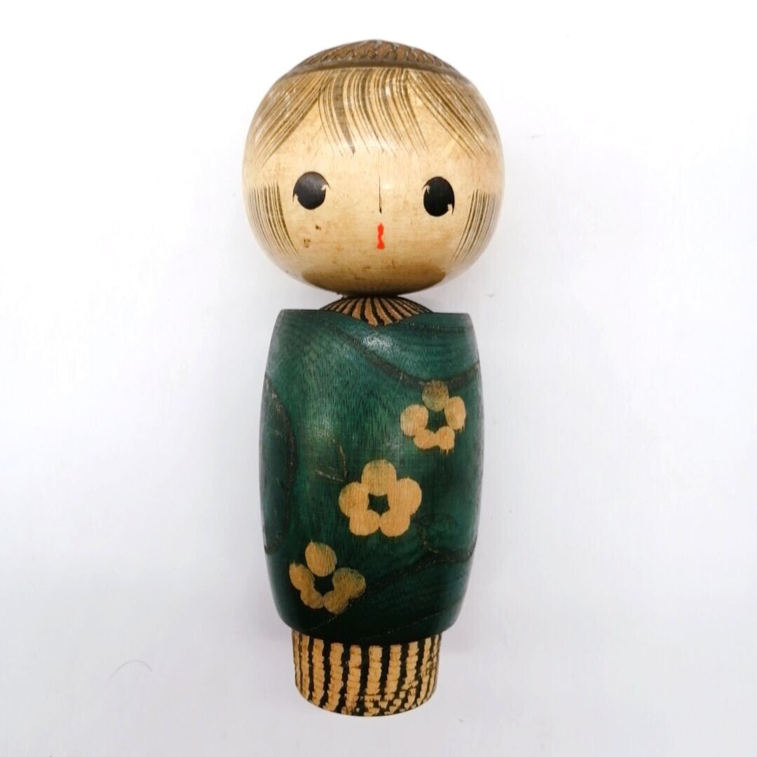 18cm Japanese Creative KOKESHI Doll Vintage by TAMURA NOBORU Signed KOC344