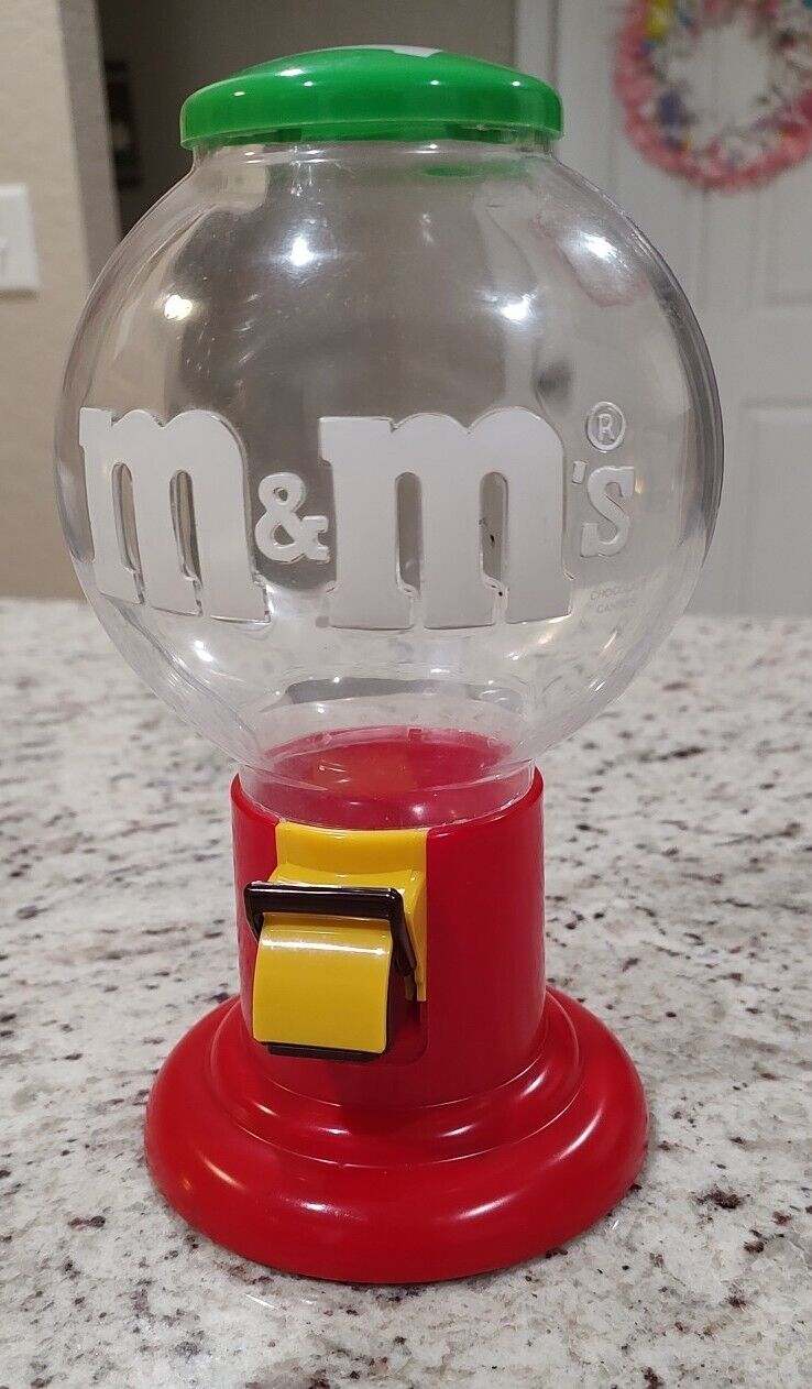 M&M Candy Dispenser Vintage Collectible Gumball Machine Style 1991 Mars Retro 