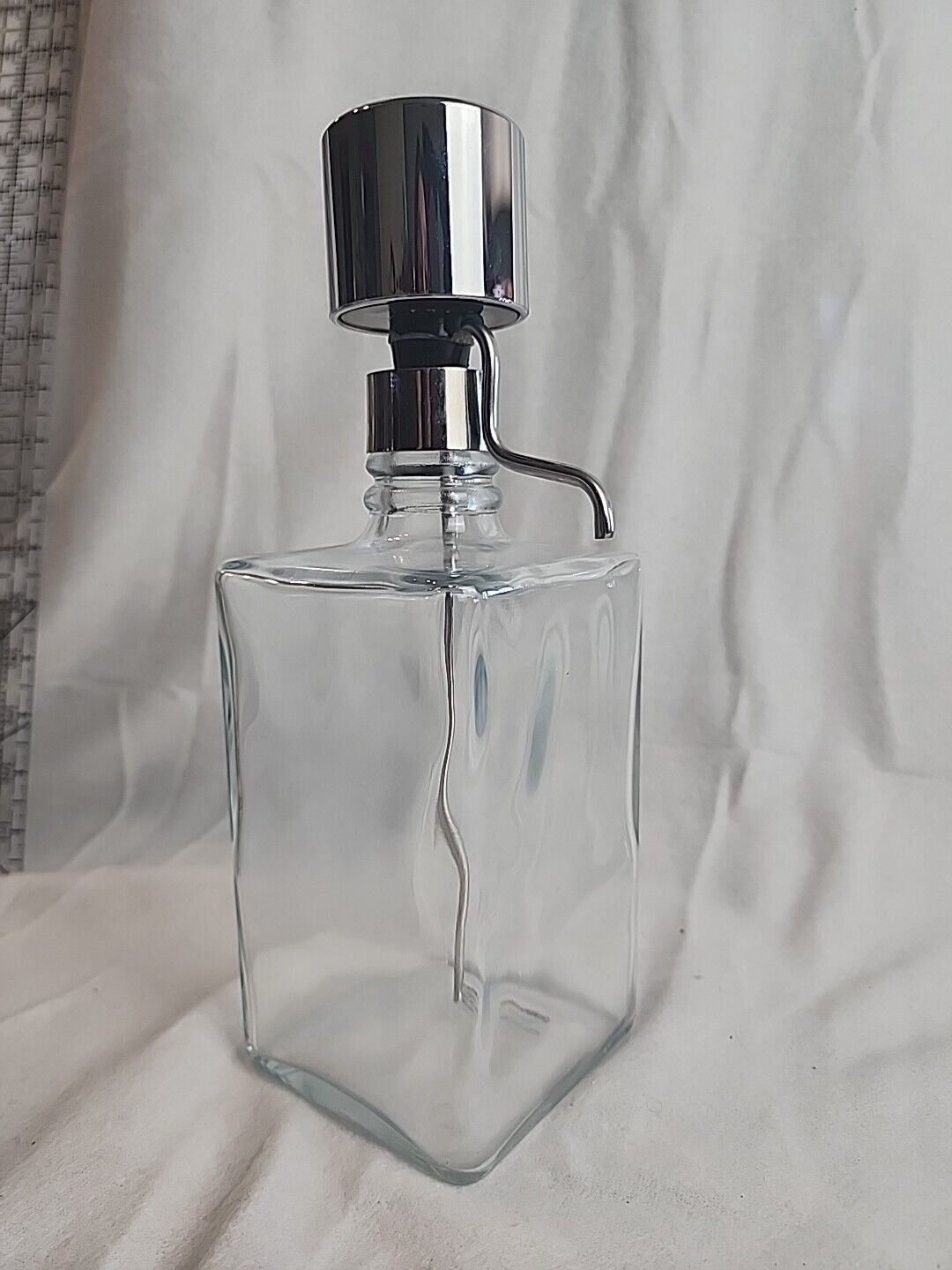 Glass Liquor Dispenser Scotch Burbon Etc Vacuum Pump by Crate & Barrel Priority