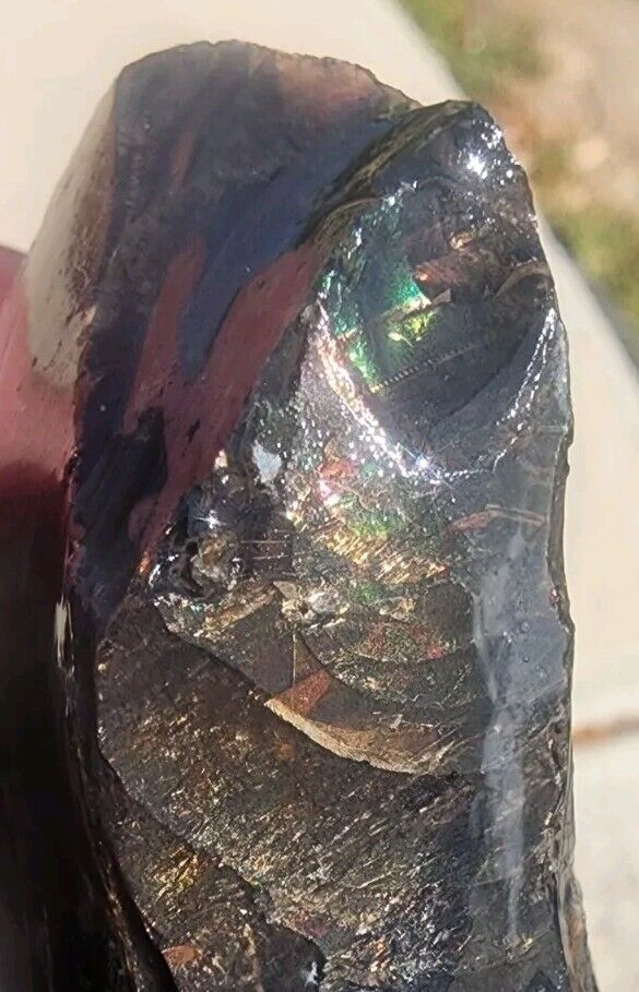 FIRE OBSIDIAN - High Quality - VERY RARE Rough From GLASS BUTTE OR. (75 grams) 