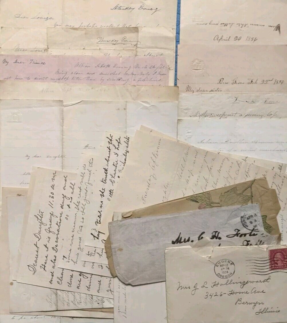19th Century Whitney Family Letters                      ~Antique Ephemera~