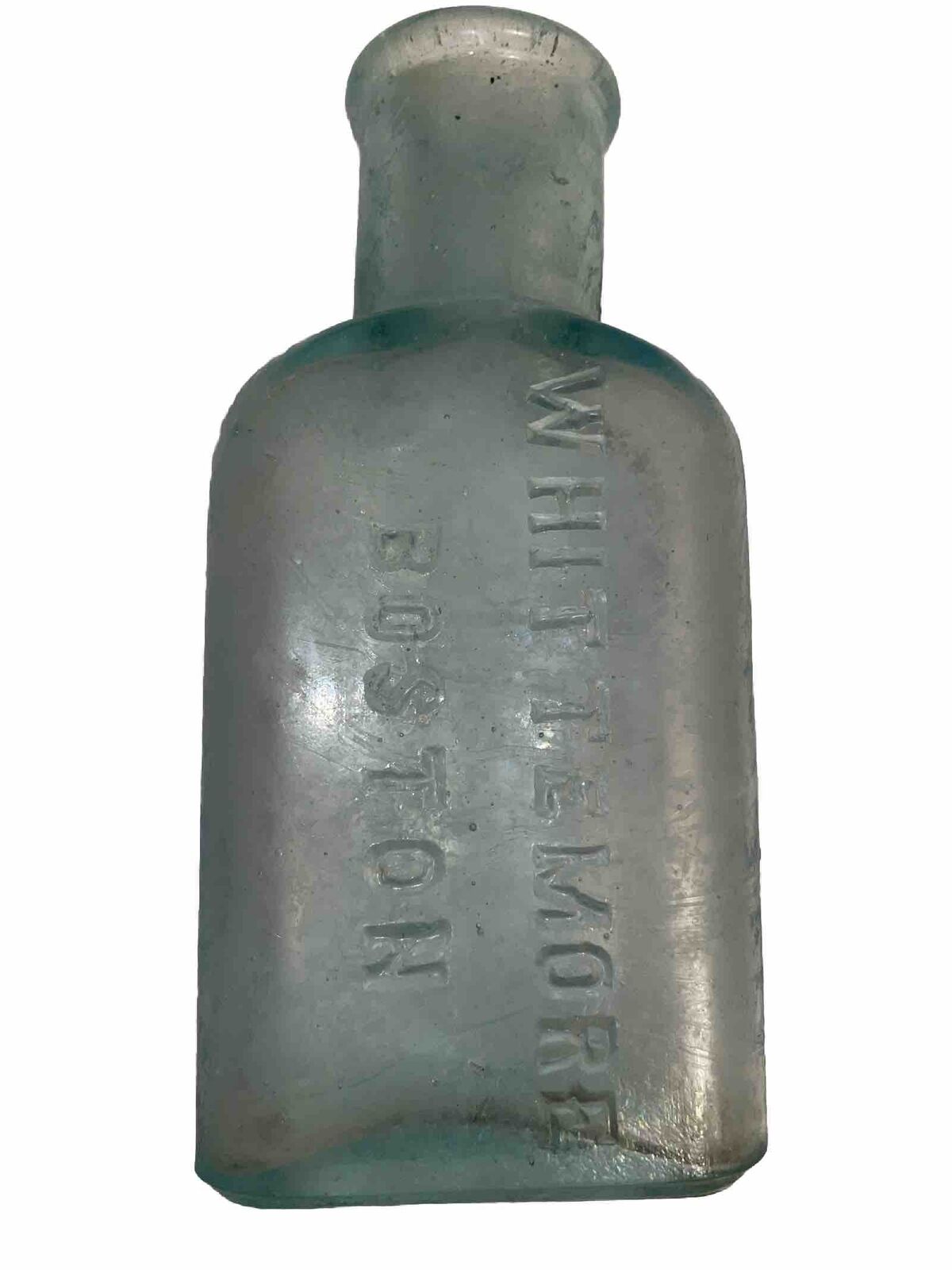 NICE Aqua Whittemore Boston French Gloss Shoe Polish Bottle circa 1900