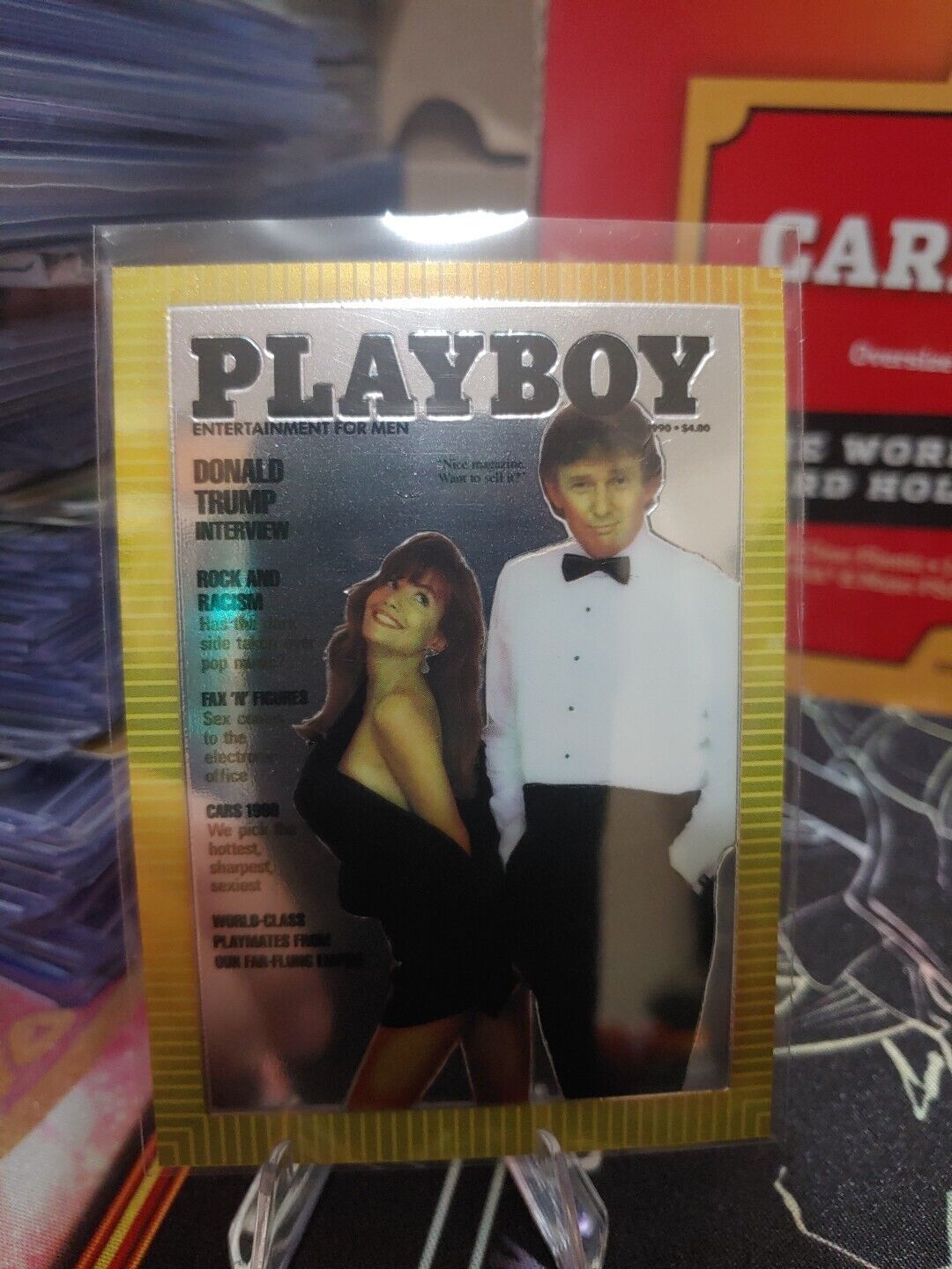 DONALD TRUMP 1995 Playboy Cover Chromium Trading Card Edition 1 #85 (See Desc) a