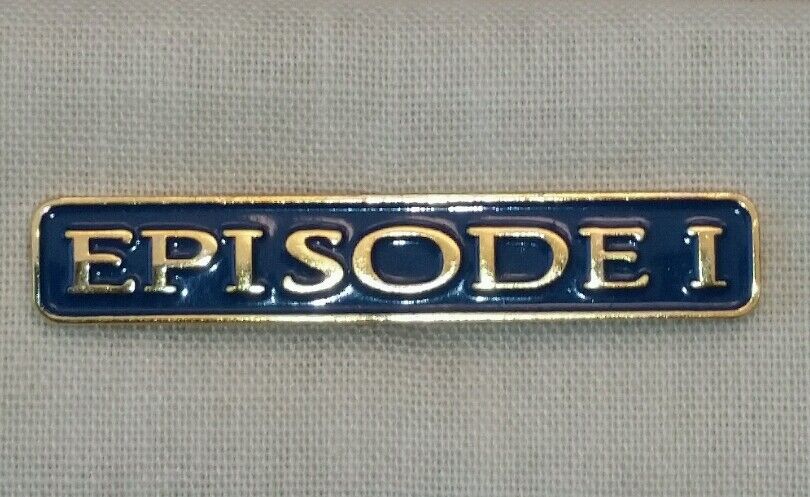Genuine, RARE, Vintage Star Wars 'EPISODE 1' Hat/Lapel Pin - Lucasfilm Ltd.