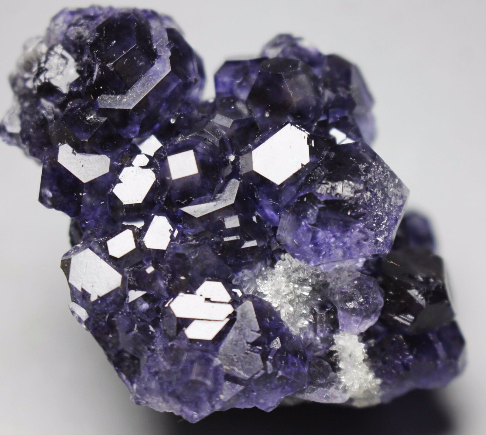 NATURAL Purple.Blue FLUORITE Quartz Crystal Cluster Mineral Specimen/ China