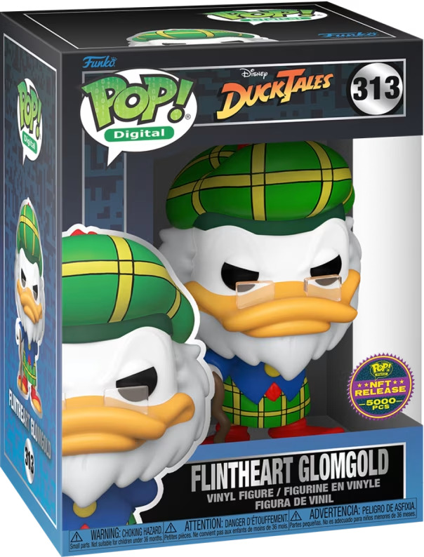 Flintheart Glomgold Disney Afternoon Funko Pop Digital NFT Ultra  Redeemable