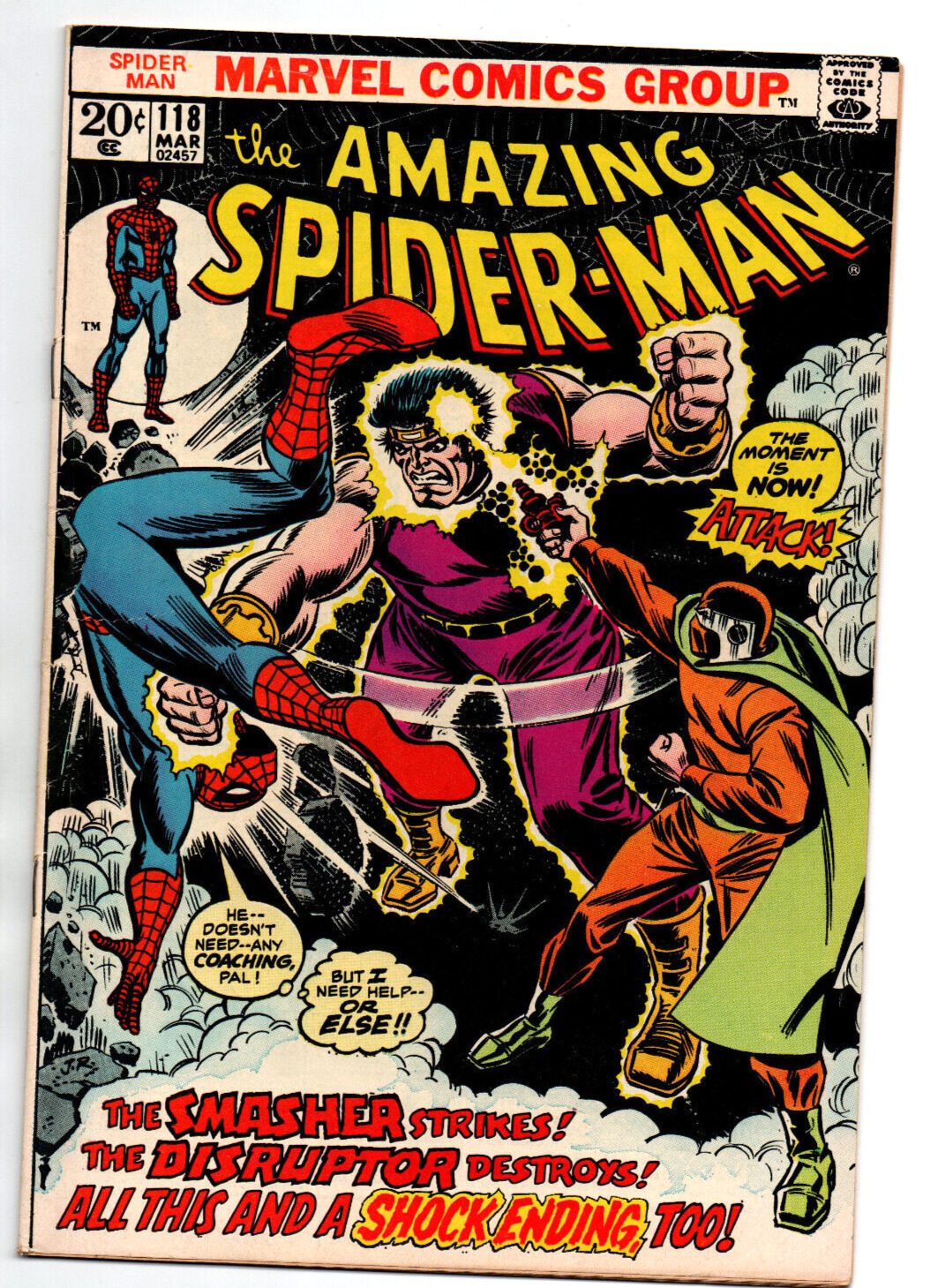 Amazing Spider-Man #118 - 2nd appearance Disruptor -  1973 - FN/VF