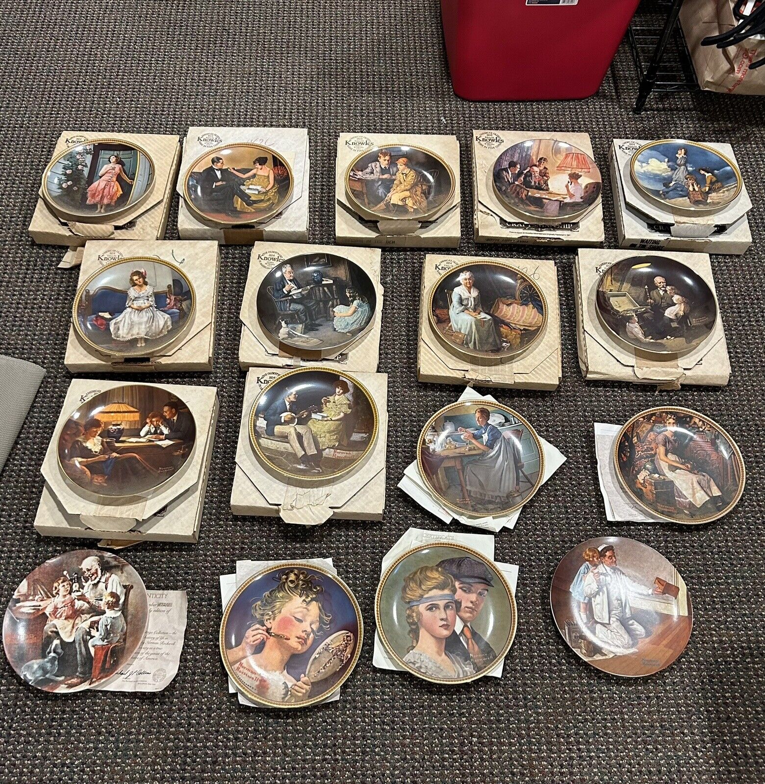 knowles collector plates norman rockwell