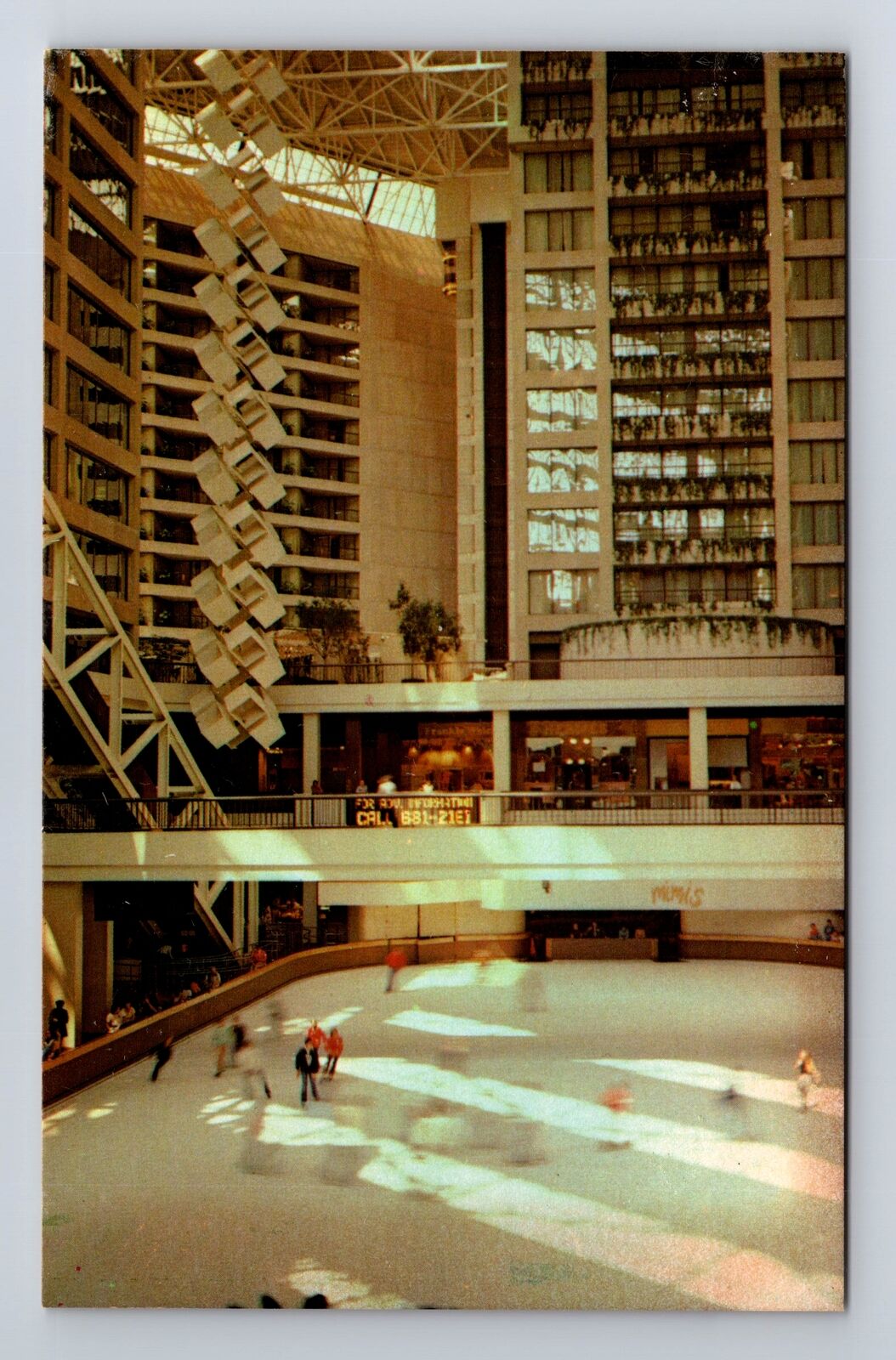 Atlanta GA-Georgia, Omni International Complex, Rink, Vintage Postcard