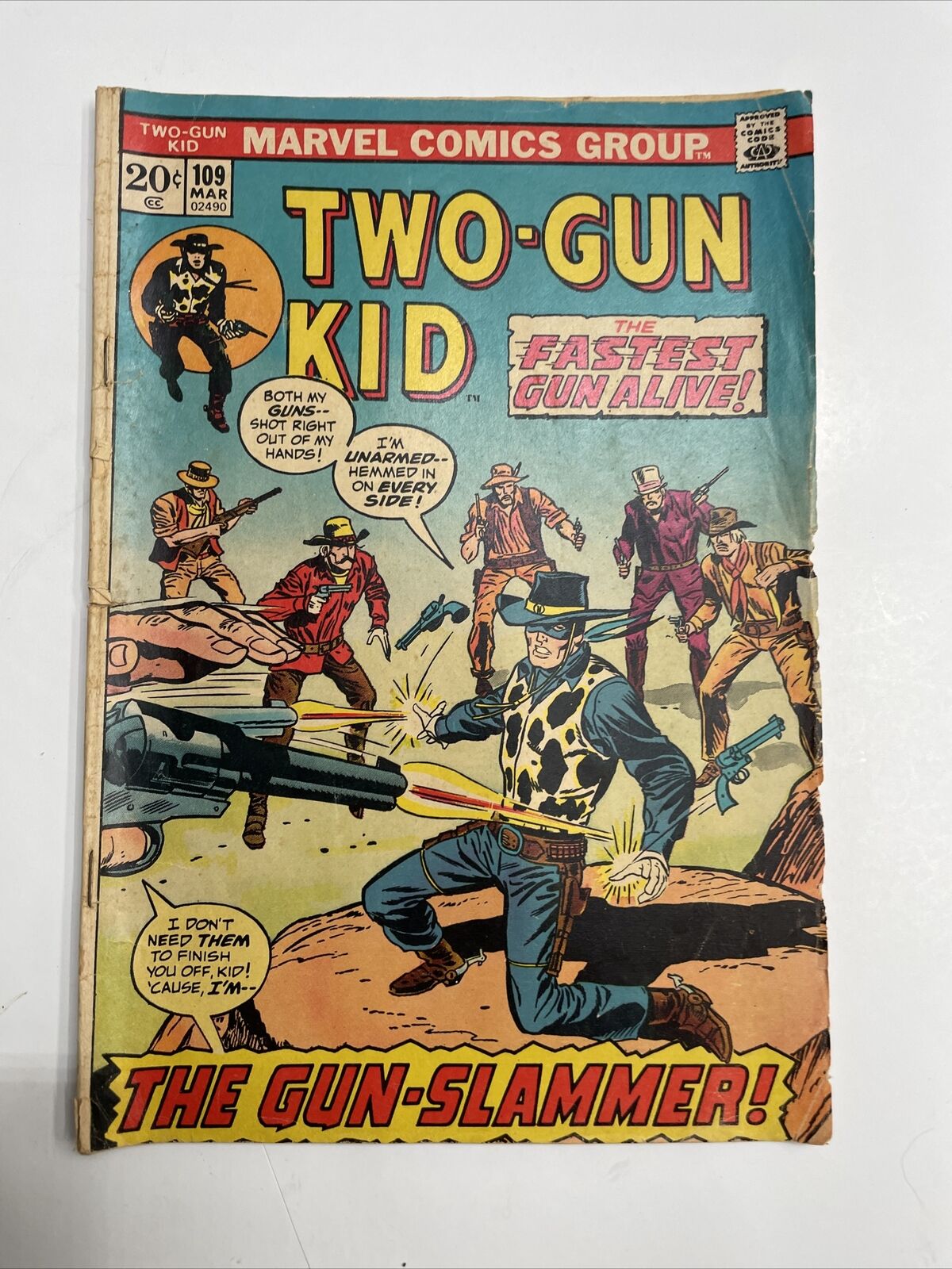 Vtg 1973 Two-Gun Kid #109 Marvel Comics Group The Gun - Slammer