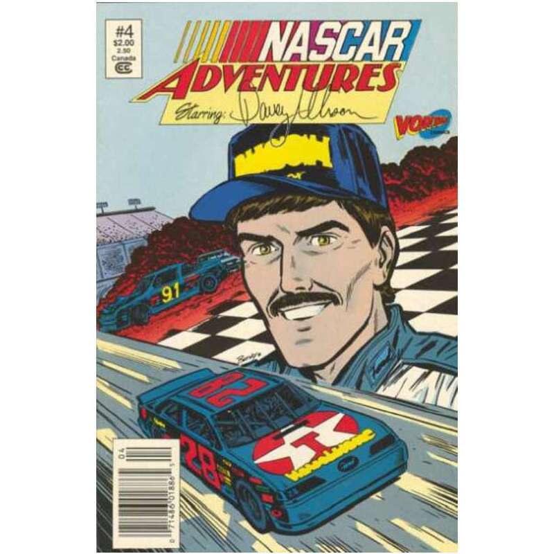 NASCAR Adventures #4 in Near Mint minus condition. Vortex comics [p{