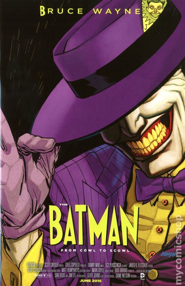 Batman #40B Johnson Variant VF 2015 Stock Image