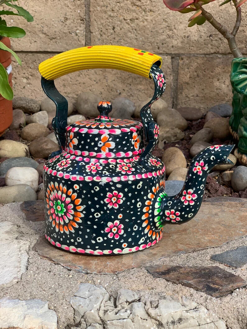 Colorful Handpainted Tea Kettle