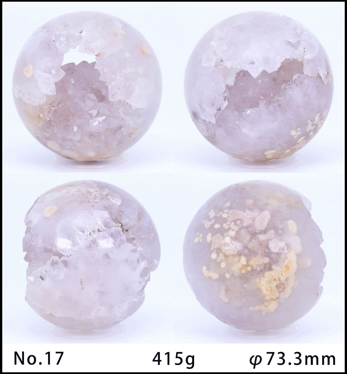 1pcs Natural Pink Amethyst Ball Geode Crystal Energy Healing Amethyst Stone Gift