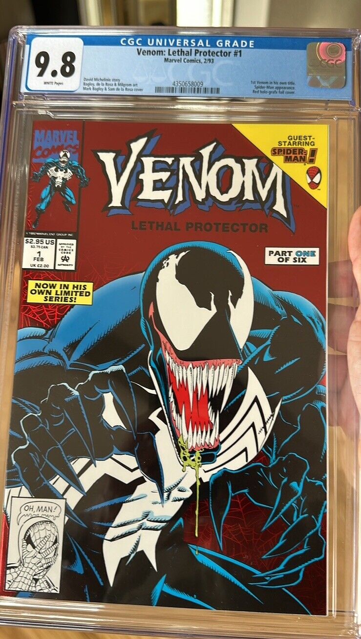 Venom Lethal Protector 1D Red Foil Variant CGC 9.8 1993