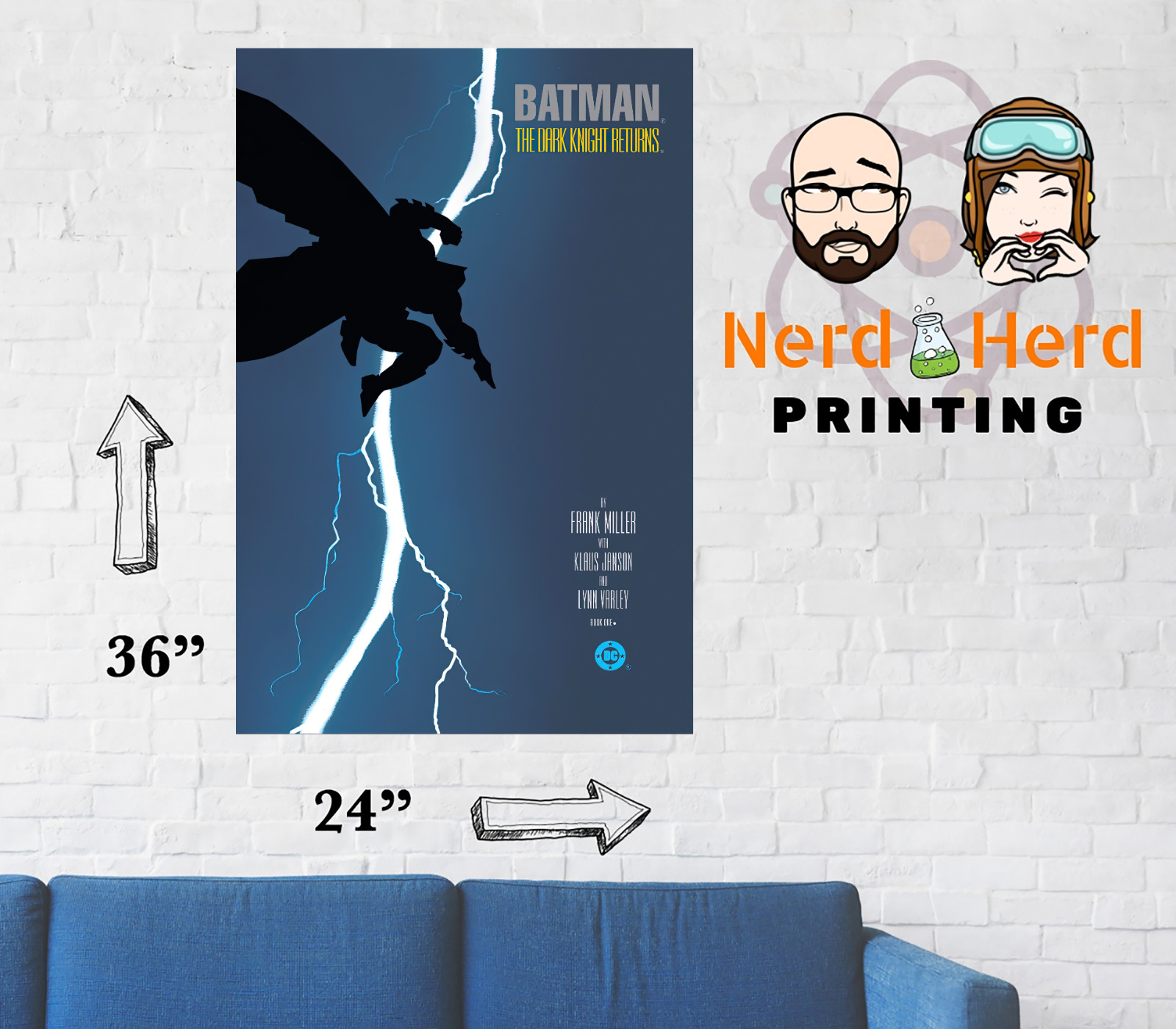 Batman The Dark Knight Return Comic Cover Wall Poster Multiple Sizes 11x17-24x36