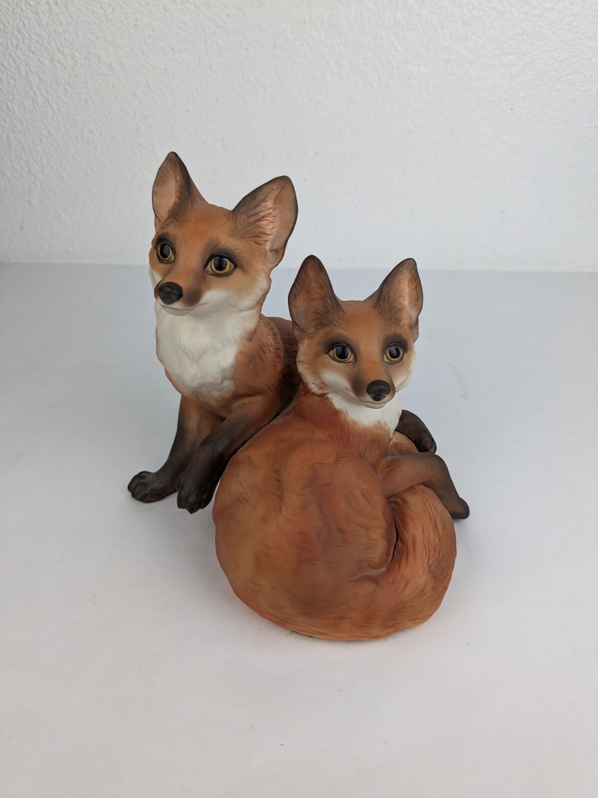 Cybis Porcelain American Red Fox Cubs Chatsworth & Sloane 1980s LE/200 Closed 93