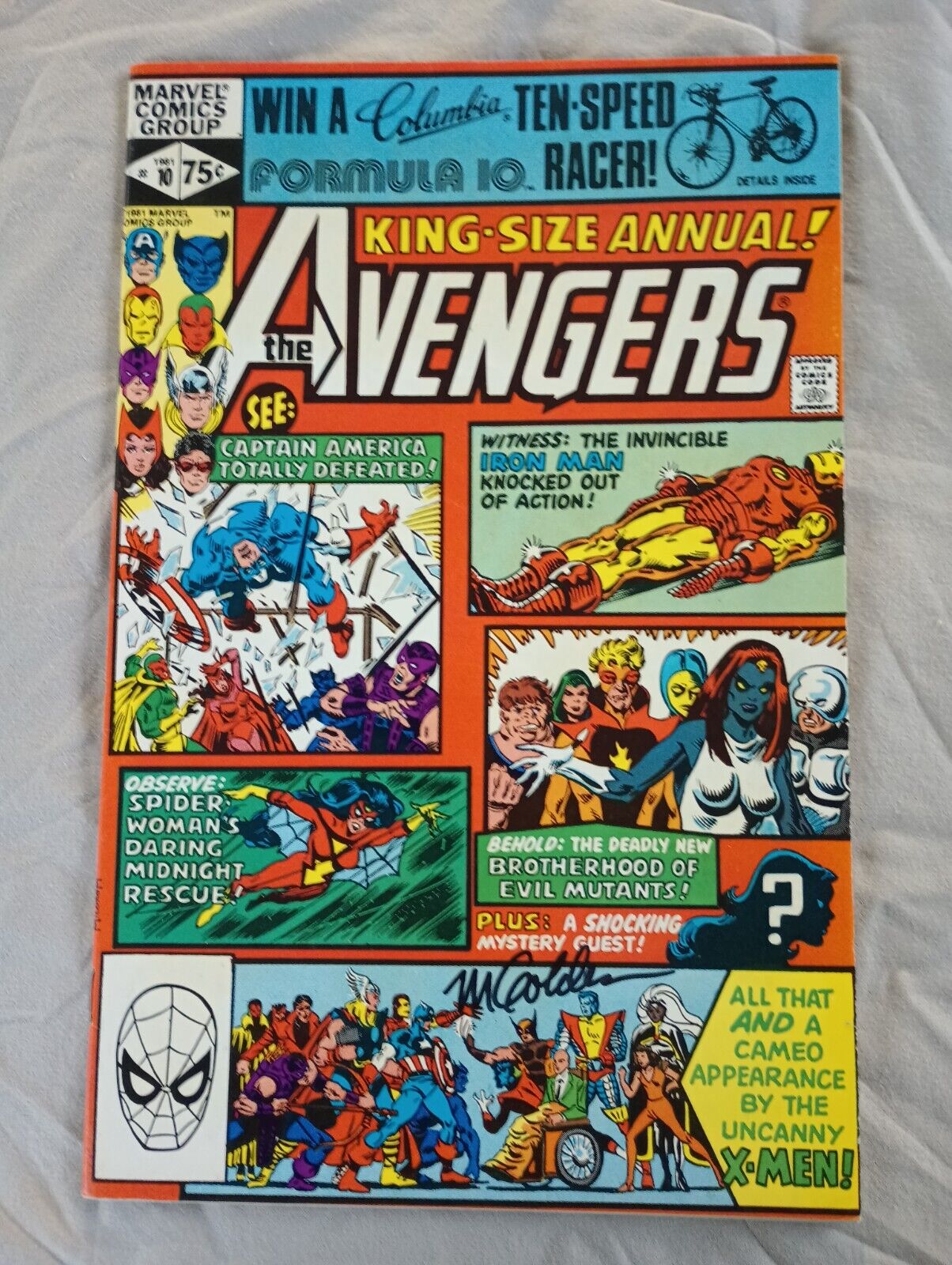 AVENGERS annual #10 (VFNM) Marvel 1981  1st App. Rogue signed by Michael Golden