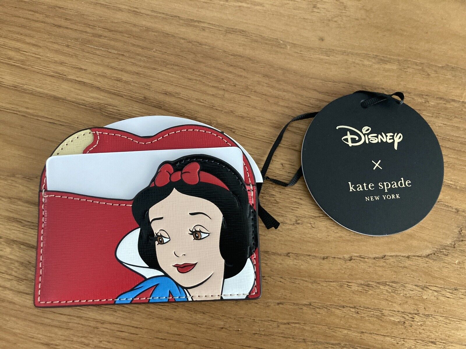 Disney X Kate Spade SNOW WHITE Red Apple Mini Card Holder Brand New