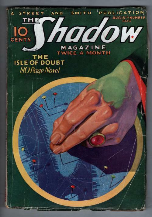 The Shadow Aug 15 1933 Pulp The Isle of Doubt