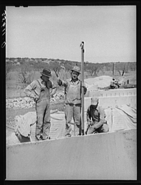 Menard County,Texas,TX,March 1940,Farm Security Administration,FSA,Road Work,1