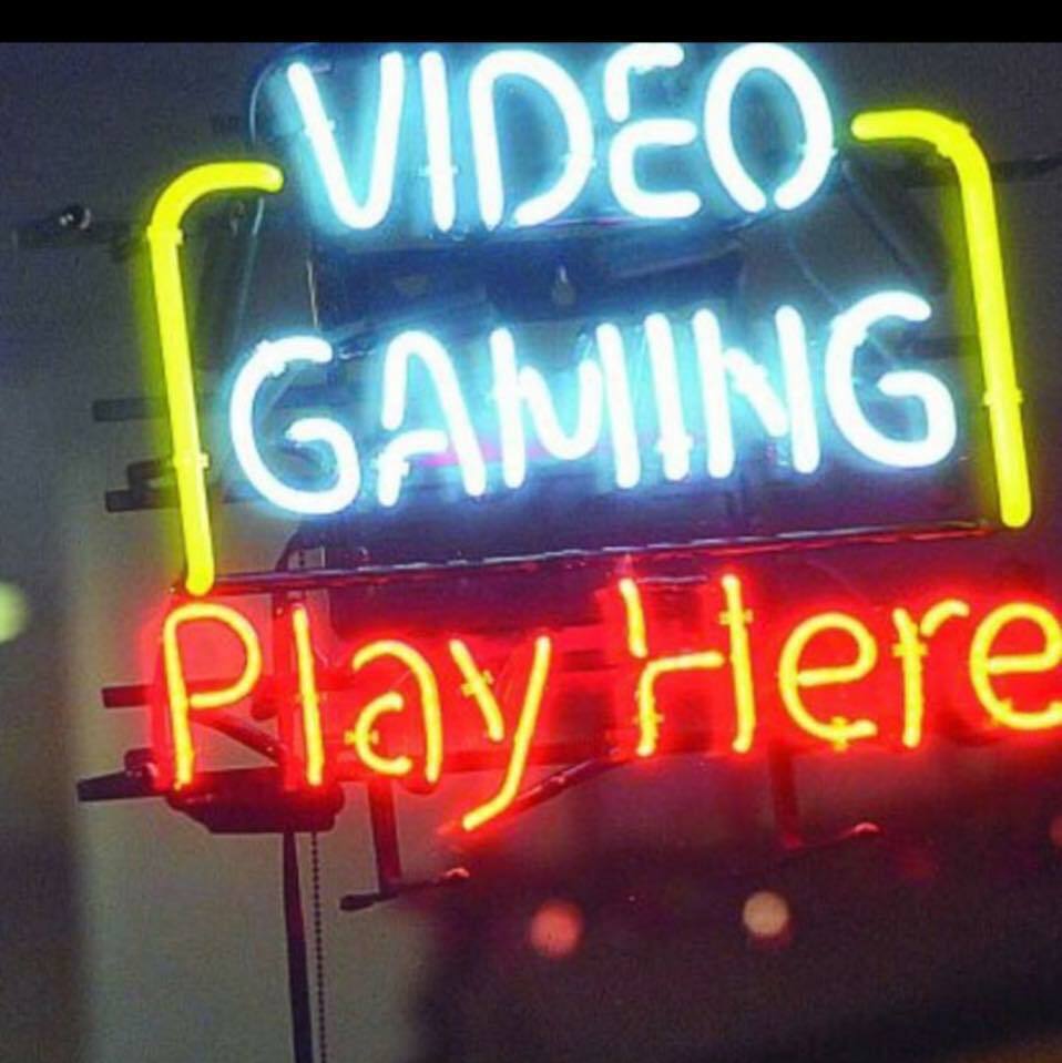 New Video Gaming Play Here Neon Light Sign 24\