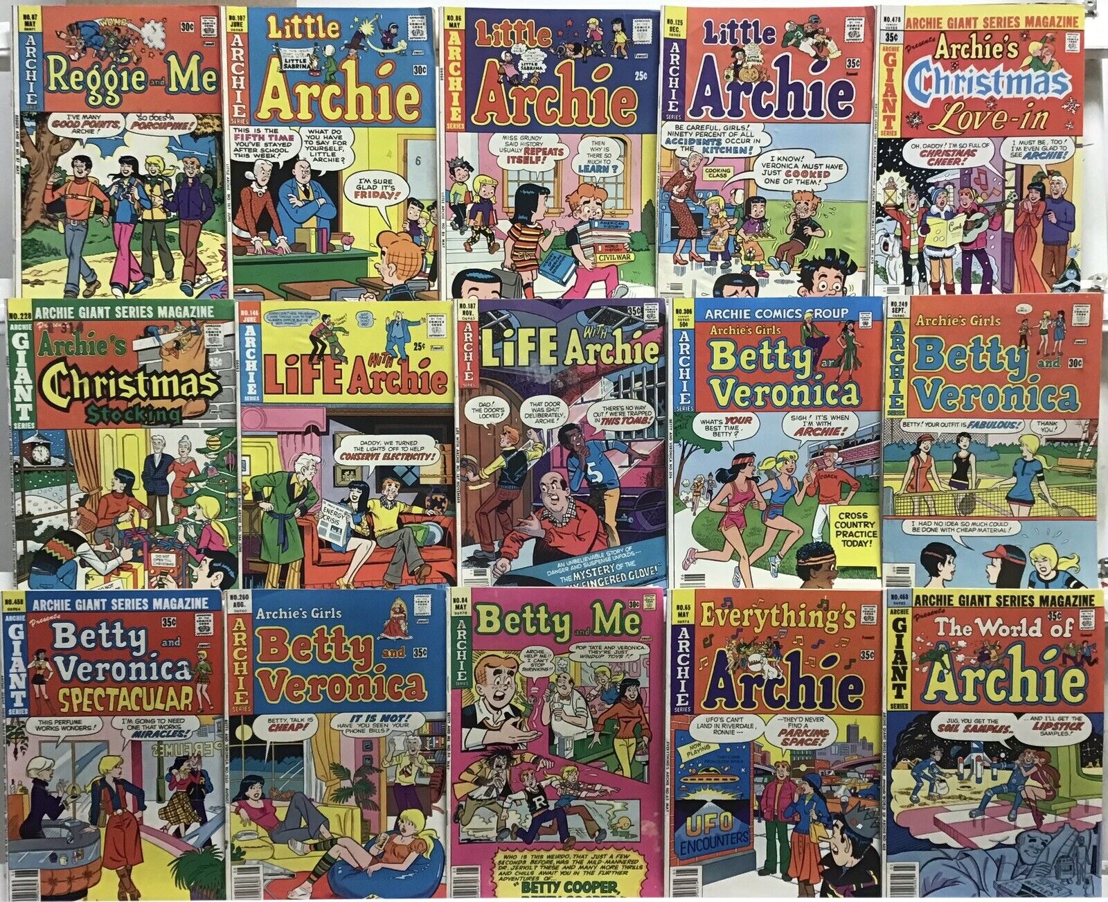 Archie Series - Vintage Archie - Comic Book Lot Of 15