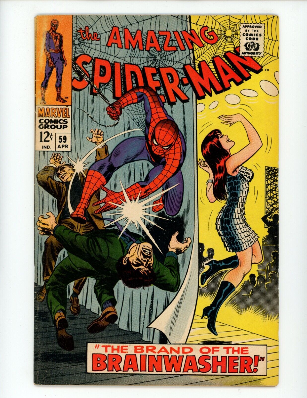 Amazing Spider-Man #59 Comic Book 1968 FN+ 1st Mary Jane Cover Marvel
