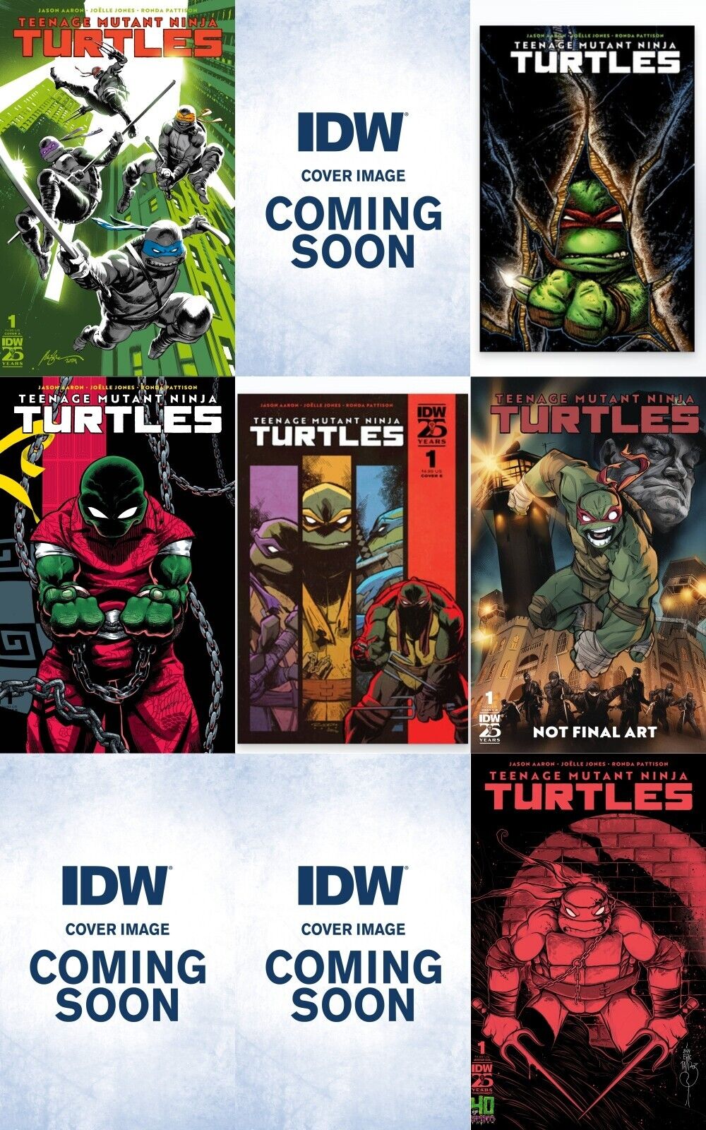Teenage Mutant Ninja Turtles (2024) #1 IDW Variant pack of 9 A-H Presale 7/25