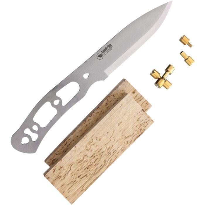 Casstrom No 10 Swedish Forest Knife Kit Sleipner Tool Steel Blade Curly Birch