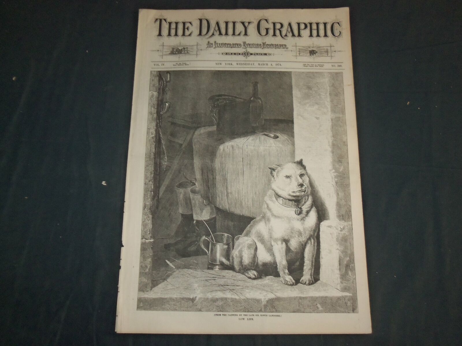 1874 MARCH 4 THE DAILY GRAPHIC NEWSPAPER - LOW LIFE - NT 7650