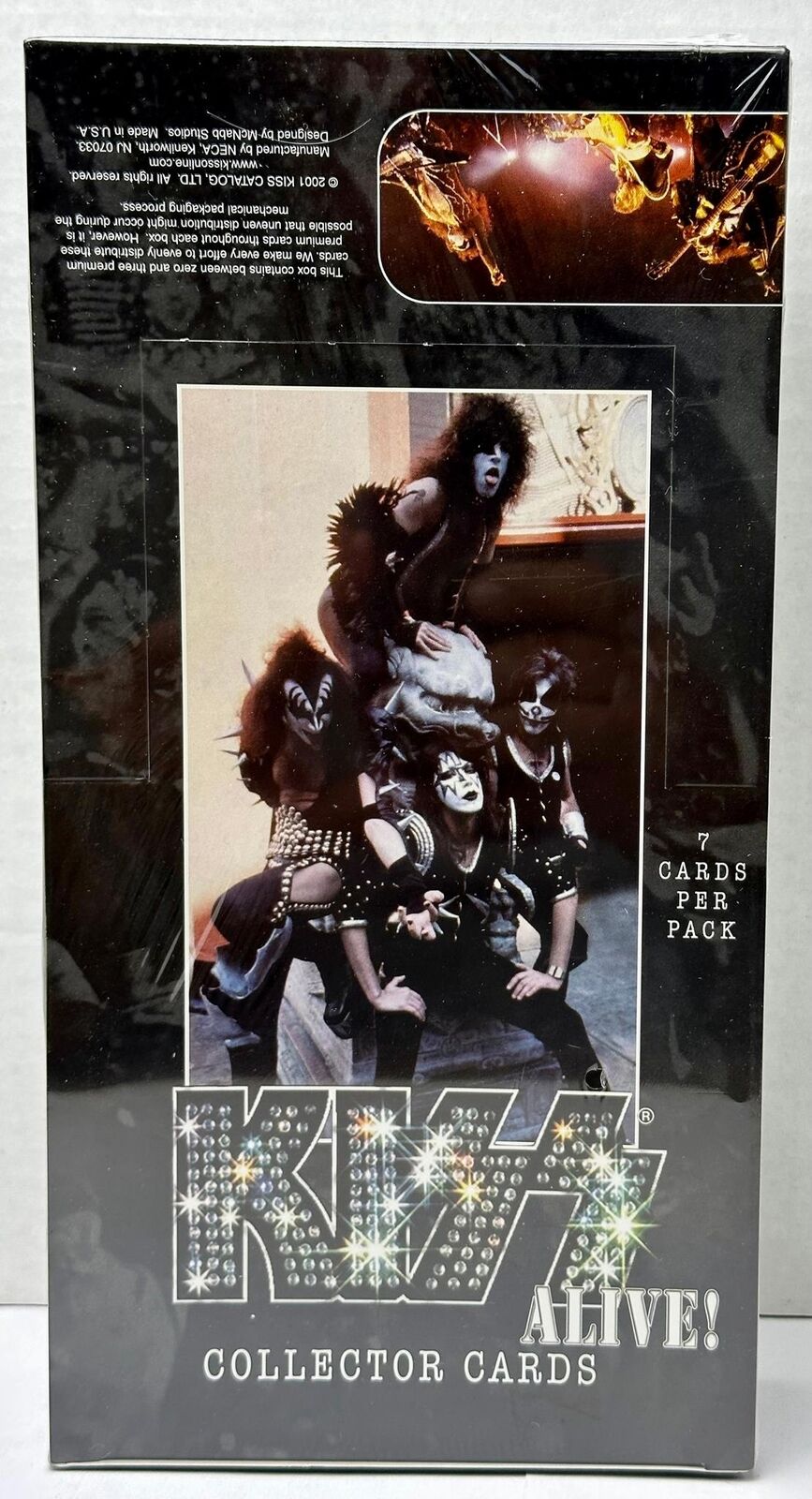 Kiss Alive Collector Cards Music Trading Card Box 36 Packs Neca 2001
