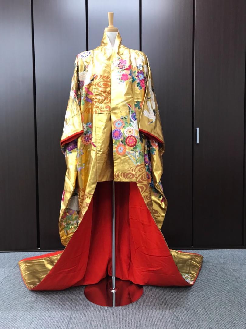 Uchikake Kimono Japan  Irouchikake Gorgeous Golden Possible